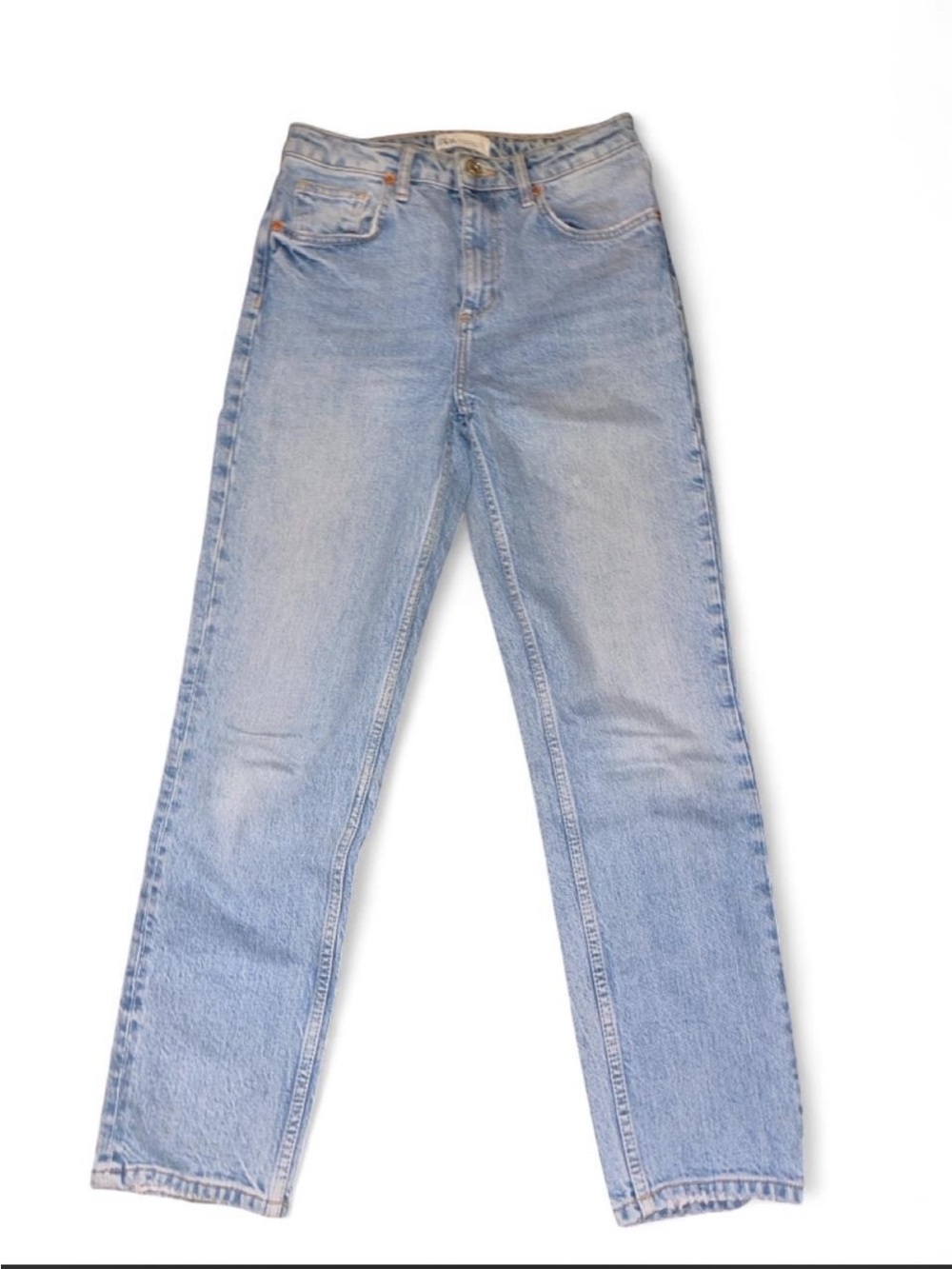 Zara Light Blue Women's Straight Jeans